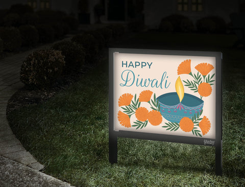 Happy Diwali Yardsy Sign Walkway
