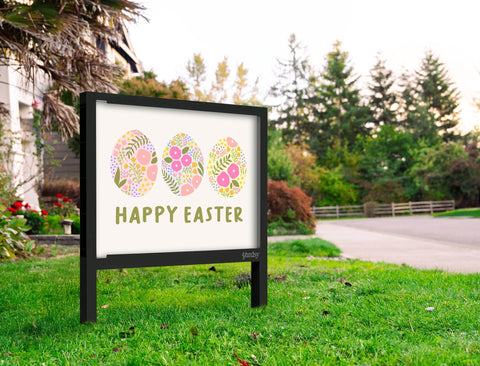 Happy Easter Eggs Yardsy Sign Yard