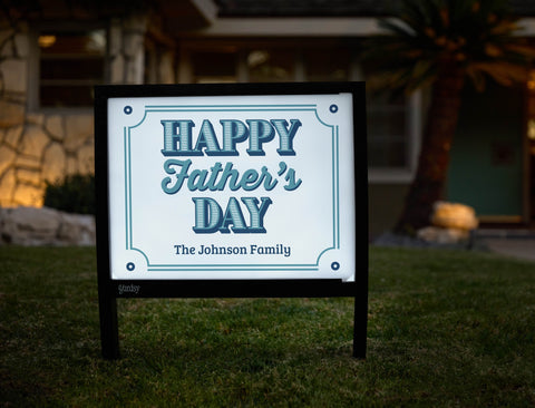 Happy Father's Day Custom yard sign