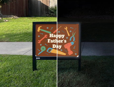Happy Father's Day Tools Yardsy Sign yard sign