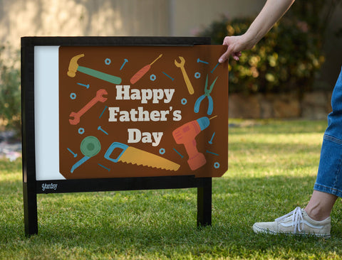 Happy Father's Day Tools Yardsy Sign yard sign