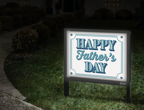Happy Fathers Day Yardsy Sign Walkway