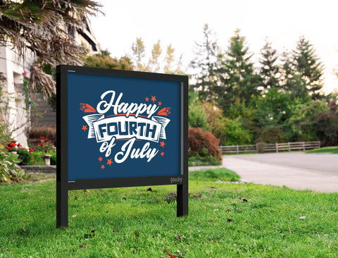 Happy Fourth Of July Yardsy Sign Yard
