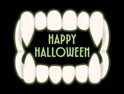 Happy Halloween Fangs Yardsy Sign yard sign