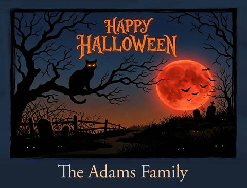Happy Halloween Harvest Moon Custom Yardsy Sign yard sign