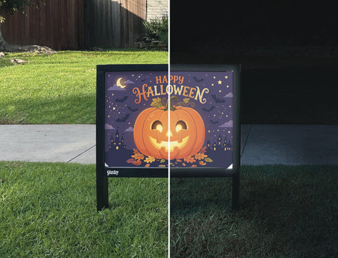 Happy Halloween Jack-o-lantern Yardsy Sign yard sign
