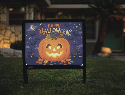 Happy Halloween Jack-o-lantern Yardsy Sign yard sign