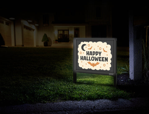 Happy Halloween Night Yardsy Sign Mailbox
