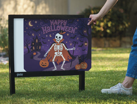 Happy Halloween Skeleton Yardsy Sign yard sign