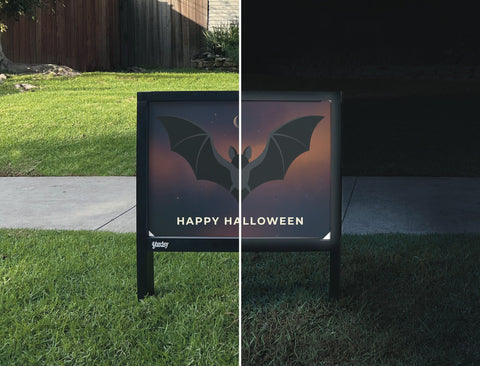 Happy Halloween Spooky Bat Yardsy Sign yard sign