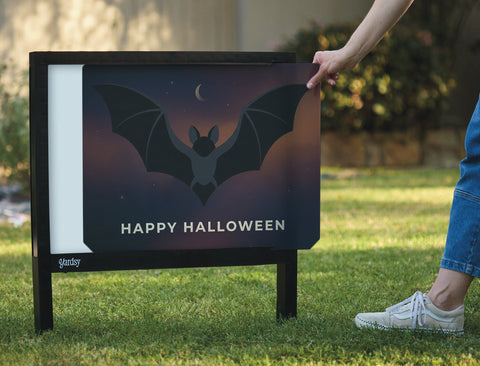 Happy Halloween Spooky Bat Yardsy Sign yard sign