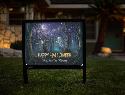 Happy Halloween Spooky Forest Custom Yardsy Sign yard sign