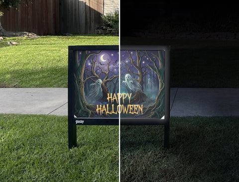 Happy Halloween Spooky Forest Yardsy Sign yard sign