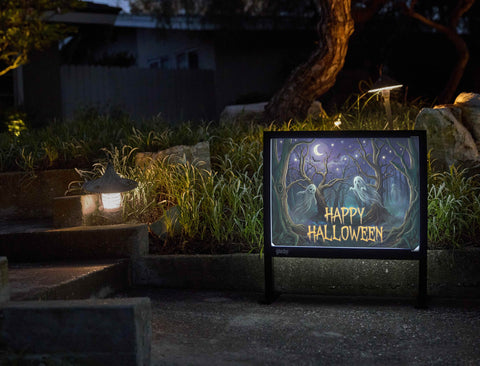Happy Halloween Spooky Forest Yardsy Sign yard sign