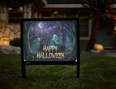 Happy Halloween Spooky Forest Yardsy Sign yard sign