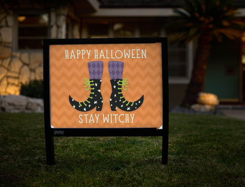 Happy Halloween Stay Witchy Yardsy Sign yard sign