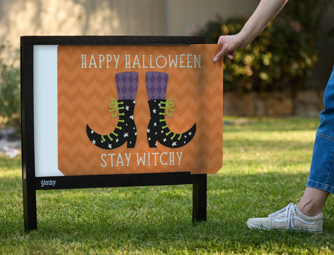 Happy Halloween Stay Witchy Yardsy Sign yard sign