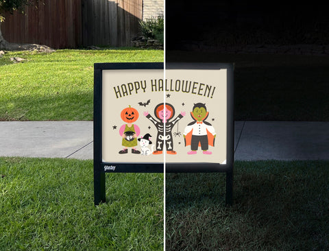 Happy Halloween Trick Or Treaters Yardsy Sign yard sign