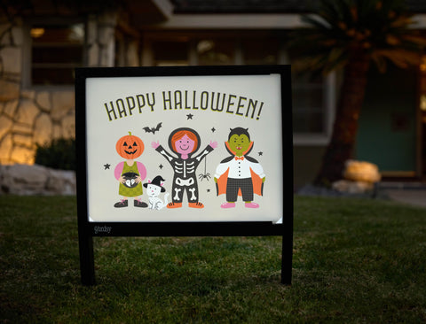 Happy Halloween Trick Or Treaters Yardsy Sign yard sign