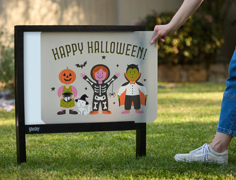 Happy Halloween Trick Or Treaters Yardsy Sign yard sign