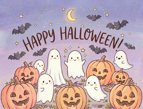 Happy Halloween Watercolor Characters Yardsy Sign yard sign