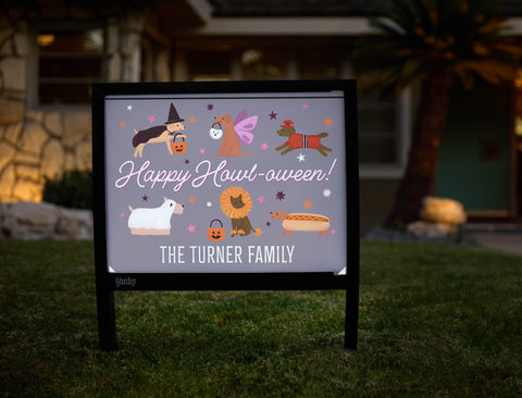 Happy Howl-oween Custom Yardsy Sign yard sign