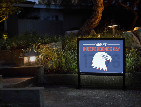 Happy Independence Day Eagle Yardsy Sign yard sign