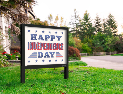 Happy Independence Day Yardsy Sign Yard