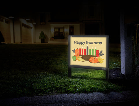 Happy Kwanzaa Yardsy Sign Mailbox.Jpg