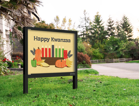 Happy Kwanzaa Yardsy Sign Yard.Jpg
