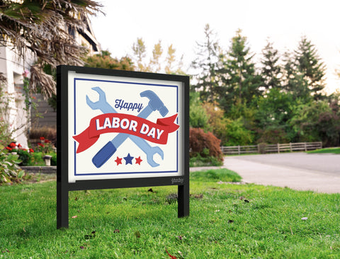 Happy Labor Day Yardsy Sign Yard
