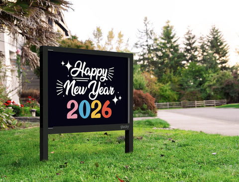 Happy New Year 2026 Yardsy Sign Yard