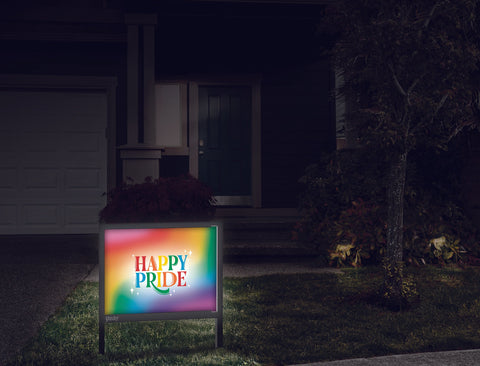 Happy Pride Yardsy Sign Front Door