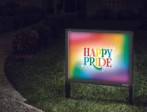 Happy Pride Yardsy Sign Walkway