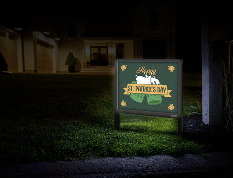 Happy St Patricks Day Cheers Yardsy Sign Mailbox