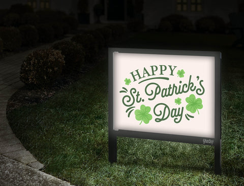 Happy St Patricks Day Yardsy Sign Walkway