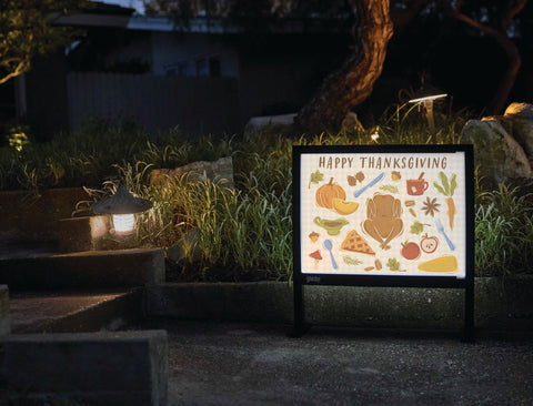Happy Thanksgiving Feast Yardsy Sign yard sign