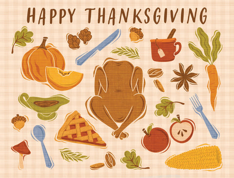 Happy Thanksgiving Feast Yardsy Sign yard sign