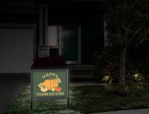 Happy Thanksgiving Pumpkin Arrangement Yardsy Sign Front Door
