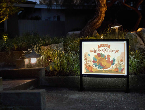 Happy Thanksgiving Turkey Yardsy Sign yard sign
