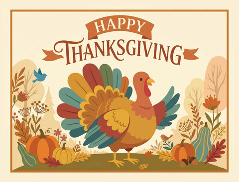 Happy Thanksgiving Turkey Yardsy Sign yard sign