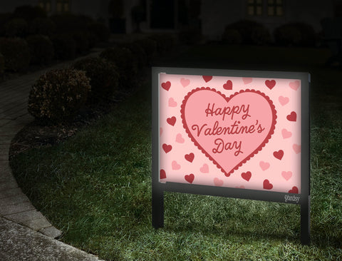 Happy Valentines Day Heart Yardsy Sign Walkway.Jpg