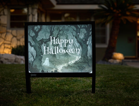 Happy Halloween Ghost Yardsy Sign - Hero