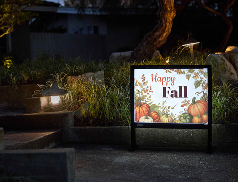 Happy Pumpkin Patch Fall Yardsy Sign - Flat Feet