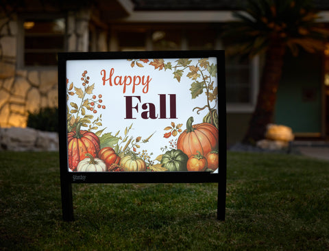 Happy Pumpkin Patch Fall Yardsy Sign - Hero