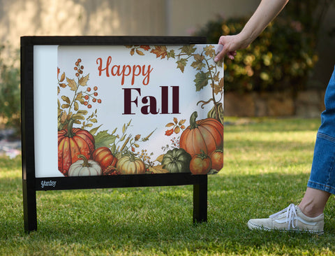 Happy Pumpkin Patch Fall Yardsy Sign - Interchangeable