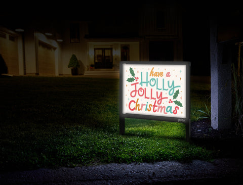 Have A Holly Jolly Christmas Yardsy Sign Mailbox