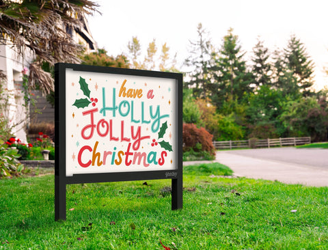 Have A Holly Jolly Christmas Yardsy Sign Yard