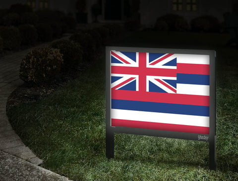 Hawaii Flag Yardsy Sign Walkway