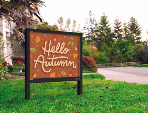 Hello Autumn Greeting Yardsy Sign Yard